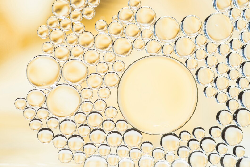 An image illustrating the hydrolyzed collagen structure, symbolizing its lightness and bioactivity.